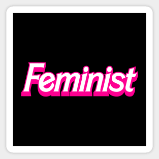 Feminist Logo Parody Gift For Girls Sticker